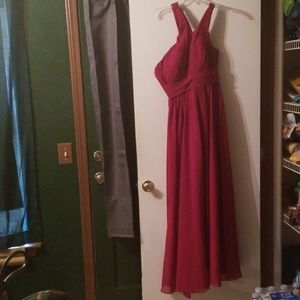 One shoulder elegant gown